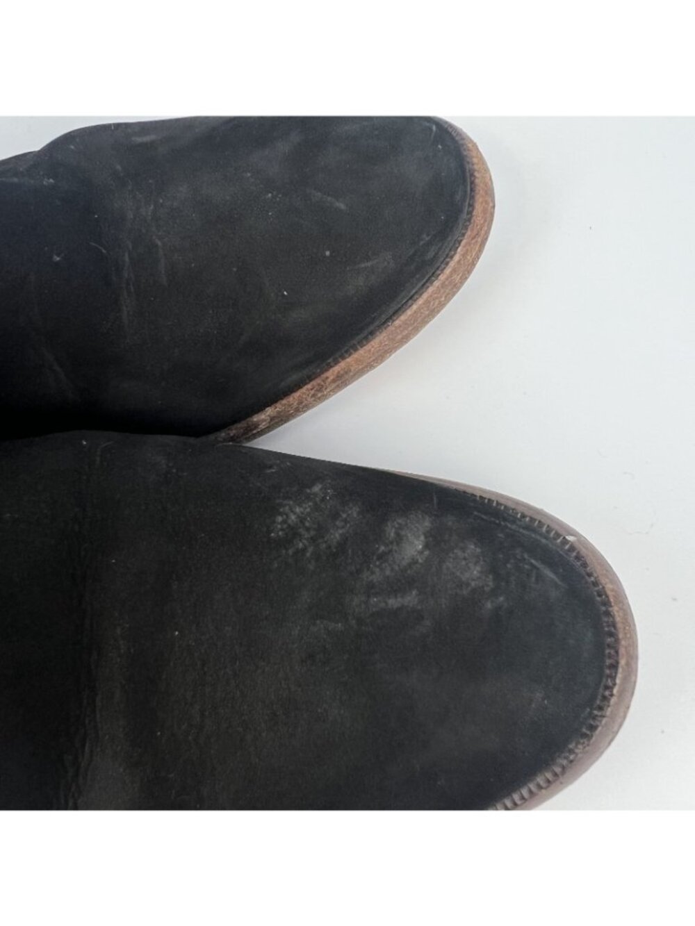 Coach Leoda Suede Ankle Boots Women’s 8.5 B – Black Zip Booties w/ Buckle - Picture 7 of 10